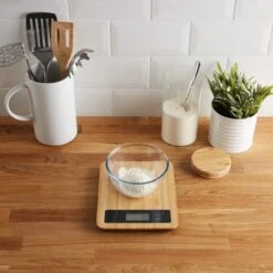 Dunelm Bamboo Electronic Kitchen Scales -Online Tableware Store 1000156946 alt03