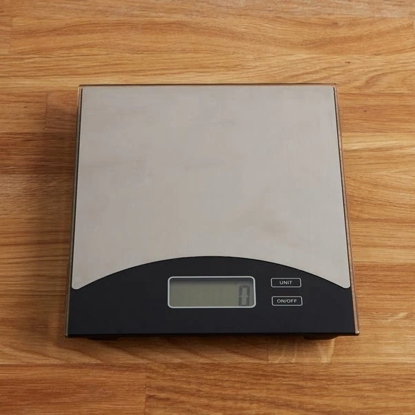 Dunelm Stainless Steel Electronic Kitchen Scales 2 Dunelm Stainless Steel Electronic Kitchen Scales - Image 2