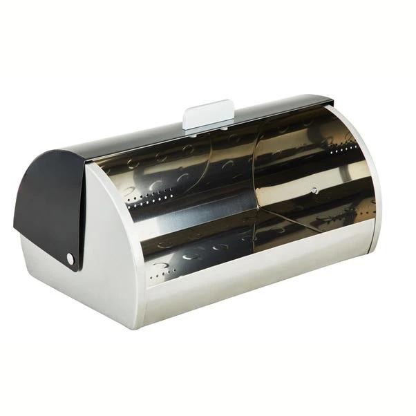 Black Roll Bread Bin 2 Black Roll Bread Bin - Image 2