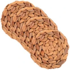 Set Of 4 Water Hyacinth Coasters