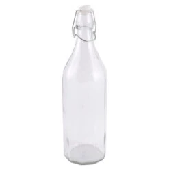 Large Clear Glass Bottle