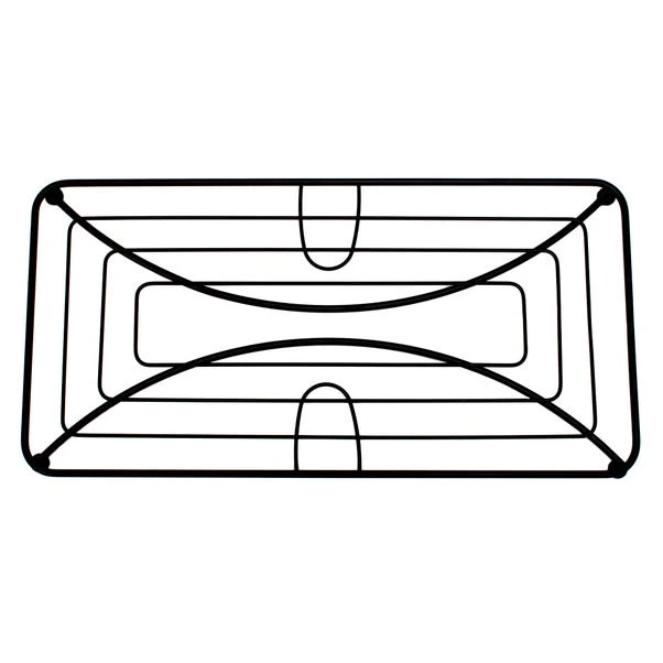 Black Double Pan Trivet 1 Black Double Pan Trivet