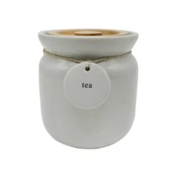 Grey Hang Tag Tea Canister
