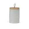 Taupe Geometric Kitchen Canister