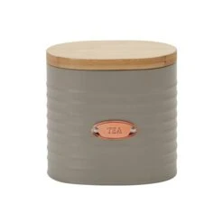 Grey And Copper Metal Kitchen Canister -Online Tableware Store 30647661