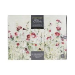 Set Of 6 Wild Field Poppies Placemats & Coasters