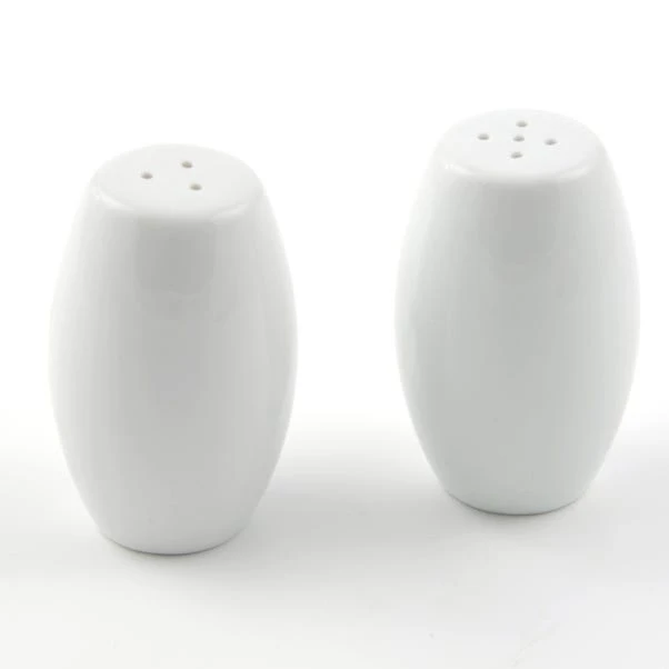 Set Of 2 Purity Salt & Pepper Shakers 1 Set Of 2 Purity Salt & Pepper Shakers