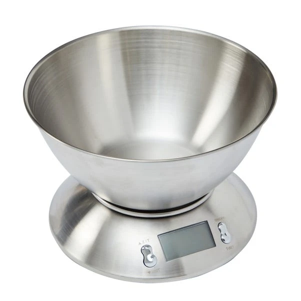 Dunelm Stainless Steel Electronic Kitchen Scales With Measuring Bowl 2 Dunelm Stainless Steel Electronic Kitchen Scales With Measuring Bowl - Image 2