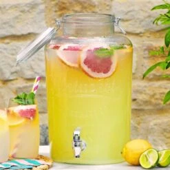 Dunelm 8.5L Glass Drinks Dispenser