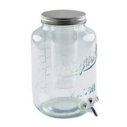 Dunelm 8L Glass Drinks Dispenser With Infuser