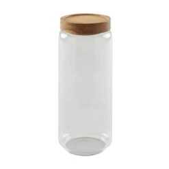 Glass Jar With Acacia Lid 6 Glass Jar With Acacia Lid -Online Tableware Store 30693075