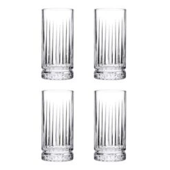 Set Of 4 Elysia Long Glasses