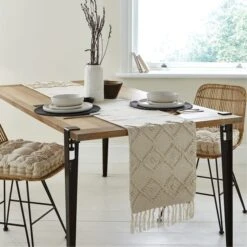 Macrame Global Textured Table Runner