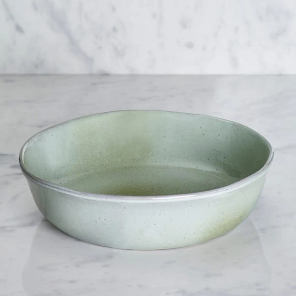 Amalfi Reactive Glaze Stoneware Pasta Bowl, Sage 1 Amalfi Reactive Glaze Stoneware Pasta Bowl, Sage