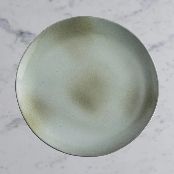 Amalfi Reactive Glaze Stoneware Dinner Plate, Sage 1 Amalfi Reactive Glaze Stoneware Dinner Plate, Sage