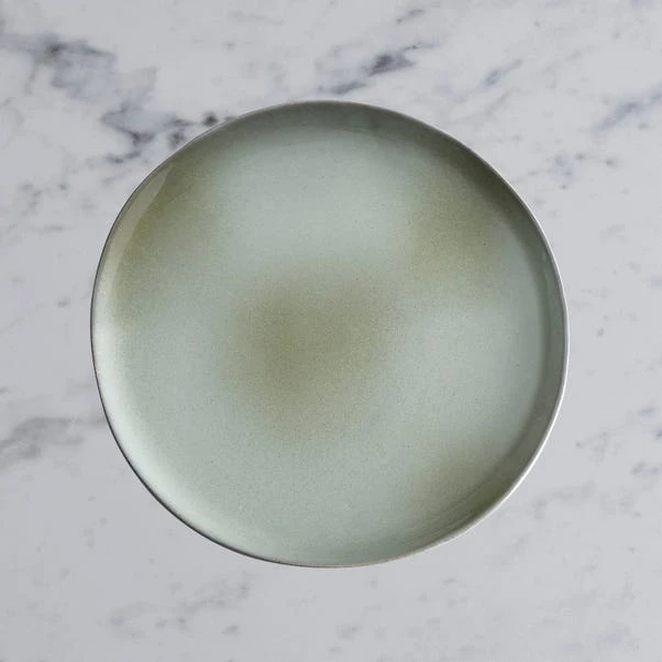 Amalfi Reactive Glaze Stoneware Side Plate, Sage 1 Amalfi Reactive Glaze Stoneware Side Plate, Sage