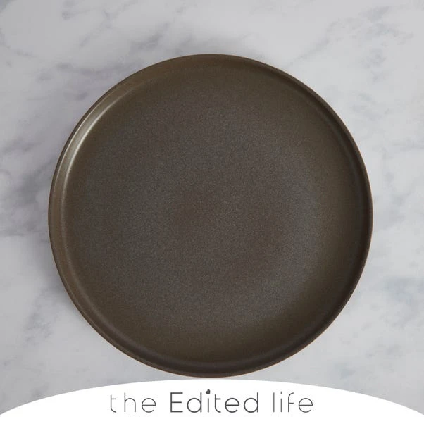 Urban Round Charcoal Serving Platter 1 Urban Round Charcoal Serving Platter