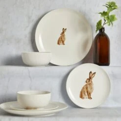 Homestead Hare 12 Piece Dinner Set