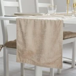 Metallic Champagne Printed Table Runner 15 Metallic Champagne Printed Table Runner -Online Tableware Store 30729301