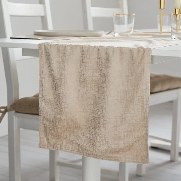 Metallic Champagne Printed Table Runner 6 Metallic Champagne Printed Table Runner - Image 6