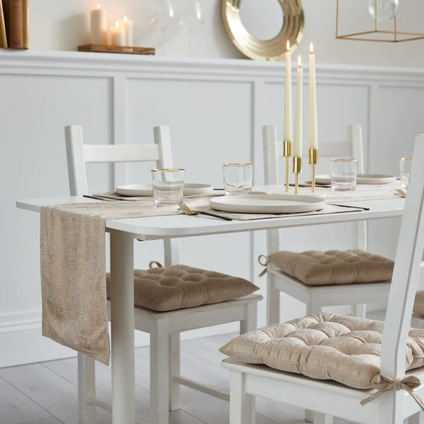 Metallic Champagne Printed Table Runner 9 Metallic Champagne Printed Table Runner - Image 9