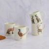 Set Of 4 Woodland Stackable Mugs