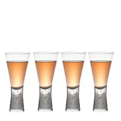 Set Of 4 Hotel Bubble Wine Glasses