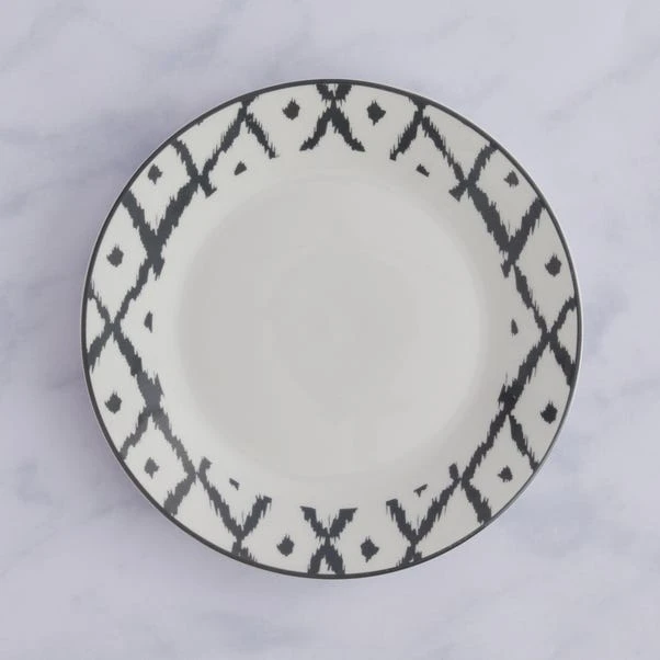 Ikat Porcelain Side Plate 2 Ikat Porcelain Side Plate - Image 2