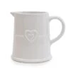 Hearts White Pint Jug