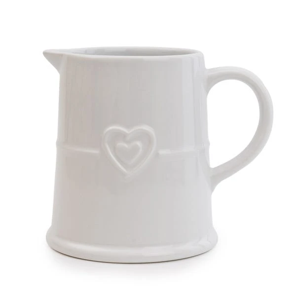 Hearts White Pint Jug 1 Hearts White Pint Jug