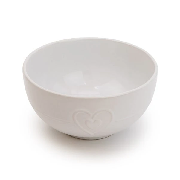 Hearts Stoneware Bowl 2 Hearts Stoneware Bowl - Image 2