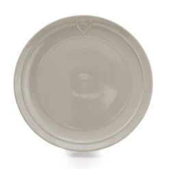 Hearts Grey Stoneware Dinner Plate