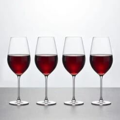 Set Of 4 Ravello Red Wine Glasses