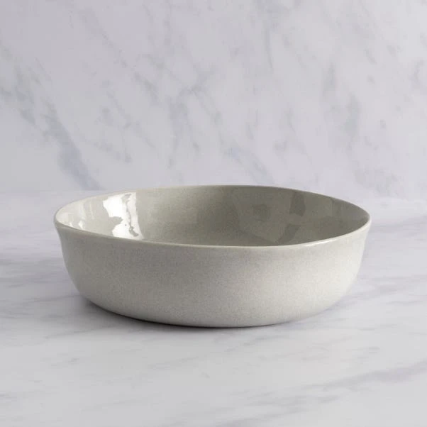 Amalfi Reactive Glaze Serve Bowl, Grey 1 Amalfi Reactive Glaze Serve Bowl, Grey
