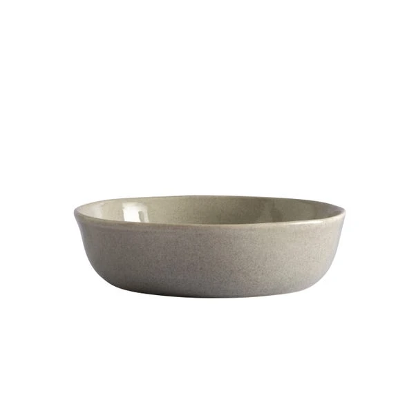 Amalfi Reactive Glaze Stoneware Pasta Bowl, Grey 2 Amalfi Reactive Glaze Stoneware Pasta Bowl, Grey - Image 2