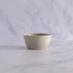 Amalfi Reactive Glaze Stoneware Dip Bowl, Grey