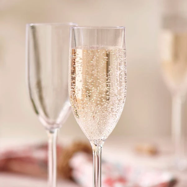 Set Of 4 Acrylic Prosecco Glasses 2 Set Of 4 Acrylic Prosecco Glasses - Image 2