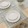 Set Of 2 Sage Check Large Placemats