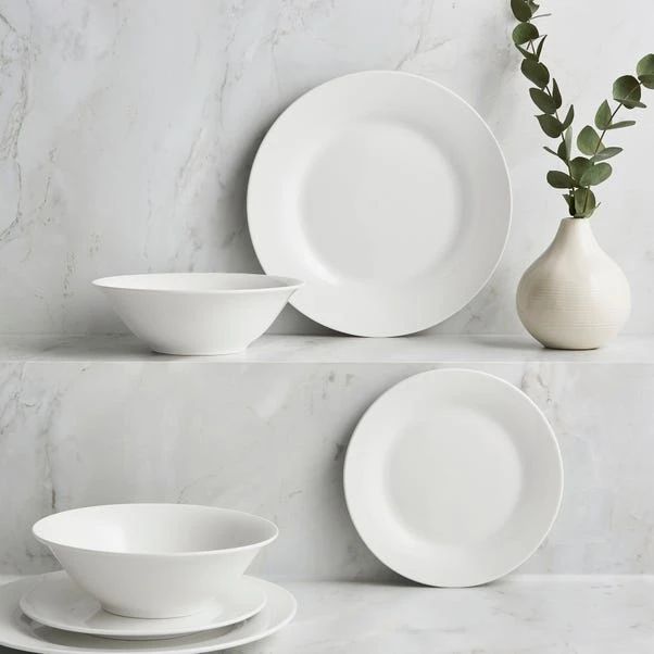 White Rim 12 Piece Dinner Set 1 White Rim 12 Piece Dinner Set