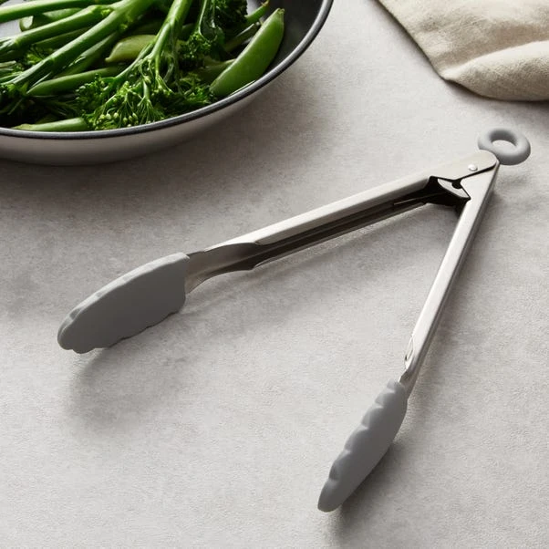 Silicone Grey Tongs 1 Silicone Grey Tongs