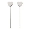 Pack Of 2 Heart Cake Testers