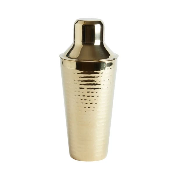 Gold Hammered Cocktail Shaker 2 Gold Hammered Cocktail Shaker - Image 2