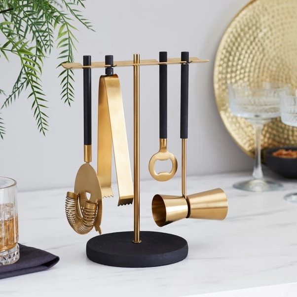 Gold And Black Bar Tools Set 1 Gold And Black Bar Tools Set