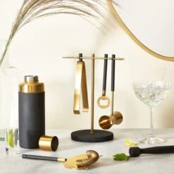 Gold And Black Bar Tools Set 7 Gold And Black Bar Tools Set -Online Tableware Store 30778287 alt09