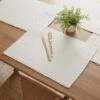 White Cotton Placemat
