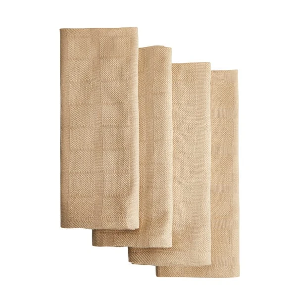Set Of 4 Neutral Cotton Napkins 2 Set Of 4 Neutral Cotton Napkins - Image 2