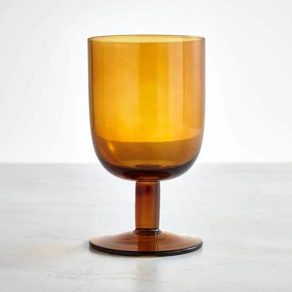Amber Wine Glass 1 Amber Wine Glass