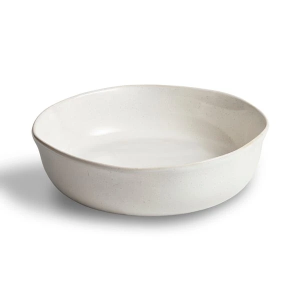 Amalfi Reactive Glaze Serving Bowl, White 3 Amalfi Reactive Glaze Serving Bowl, White - Image 3