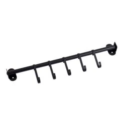 Pack Of 5 Matt Black Rail Hooks -Online Tableware Store 30795887 alt02