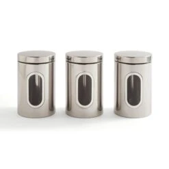 Set Of 3 Metal Kitchen Canisters -Online Tableware Store 30796298 alt02